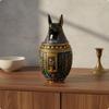 Cat Statue Detachable Lid Bastet Figurine Collectible God Sculpture for Entryway, Office Anubis