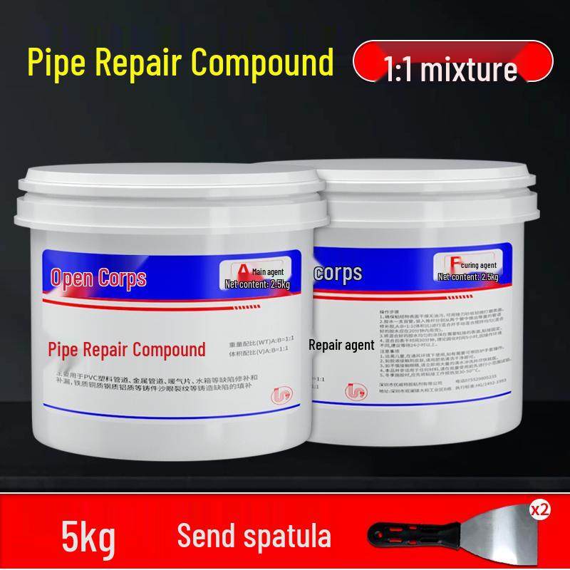 Mehrflächenrohrleck-Reparaturkleber für Metall, Kunststoff, PVC und Gusseisen