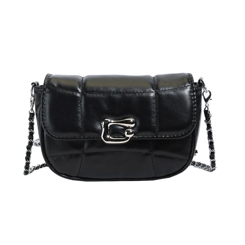 Silver Bag Women's New Trendy Niche Design Chain Underarm Shoulder Bag Premium Texture Messenger Bag Women