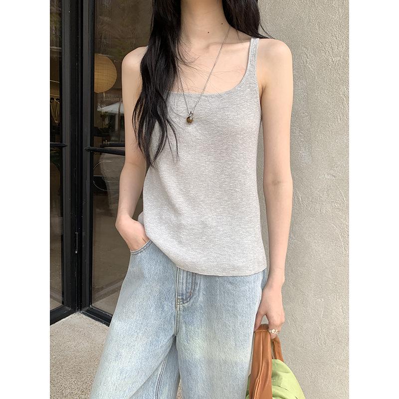MMC Edition Women s Slimming Knit Camisole - Versatile Sleeveless Top for Spring/Summer One Size
