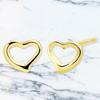 K10 Stud Heart 10k Gold [Sears] Women's Earrings, Design, se105-0004-yg