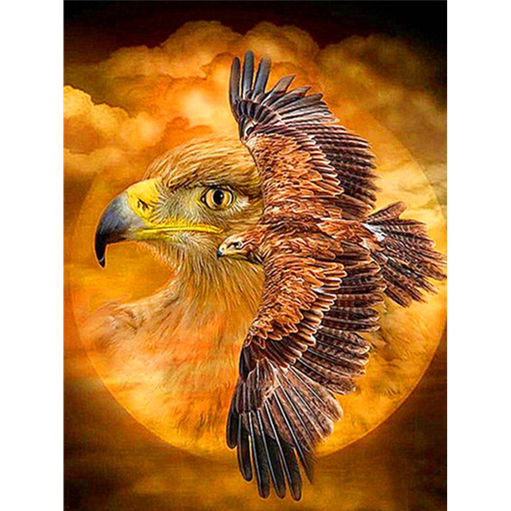 5D DIY Diamond Painting New Animal Diamond Embroidery Cross Stitch Eagle Pictures Of Rhinestones Handmade Gift