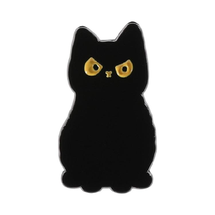 Stylish Black Cats Metal Pin Jewelry Clothes Accessories Gift For Friend Family Versatile Decoration For Clothing Hat