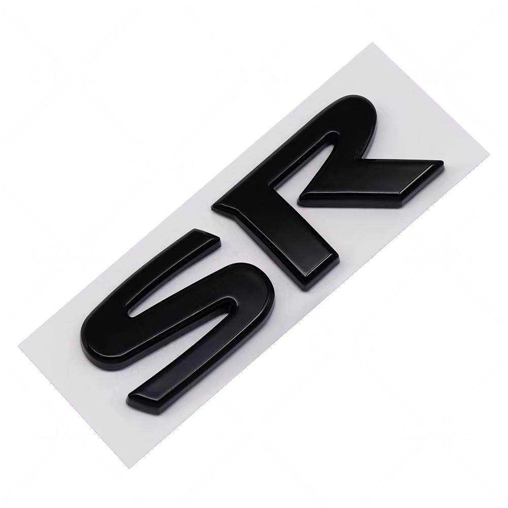 3D Metal SR SV Logo badge Sticker Side Fender Trunk Rear Emblem Decal