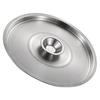 1pc Stainless Steel Pot Lid Universal Fit For Seasoning Pots Jars Bowls Dust-Proof Reusable Metal Lid Kitchen Cookware Grease