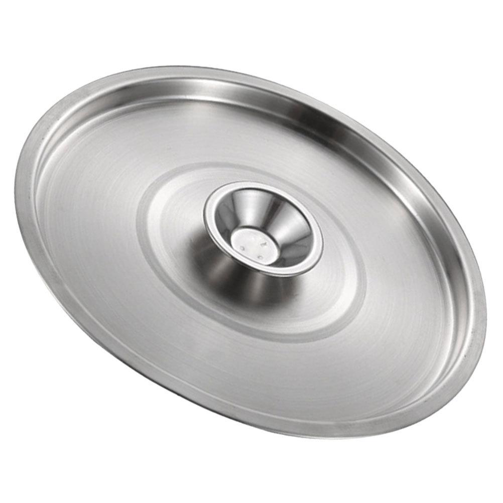 1pc Stainless Steel Pot Lid Universal Fit For Seasoning Pots Jars Bowls Dust-Proof Reusable Metal Lid Kitchen Cookware Grease