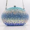 New Luxury Gold /Blue/White Diamond Women Evening Bag Fashion Lady Crystal Purses Party Dinner Handbags Dazzling Clutches Minaud