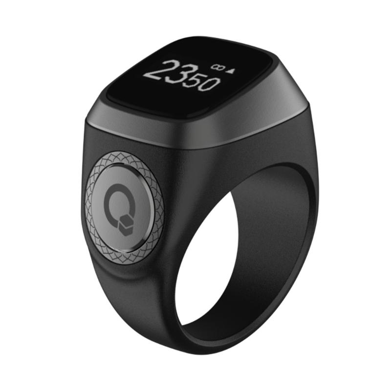 Electronic Digital Finger Counter OLED Display Tasbih Tally Counter & Prayer Time Reminder Prayer Tally Counter 20mm