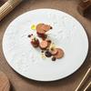 Rock Pattern Map Ceramic Flat Plate Shallow  Hotel Restaurant  Household Dish Western Food Plate