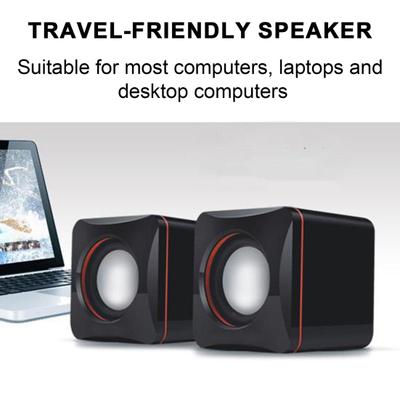 1 pár kabelových reproduktorů Přenosný mini reproduktor napájený přes USB 3,5 Jack Subwoofer Reproduktor pro počítač Laptop