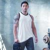 Muscleguys Canotta da uomo senza maniche in tinta unita, tinta unita, palestra, allenamento, basket