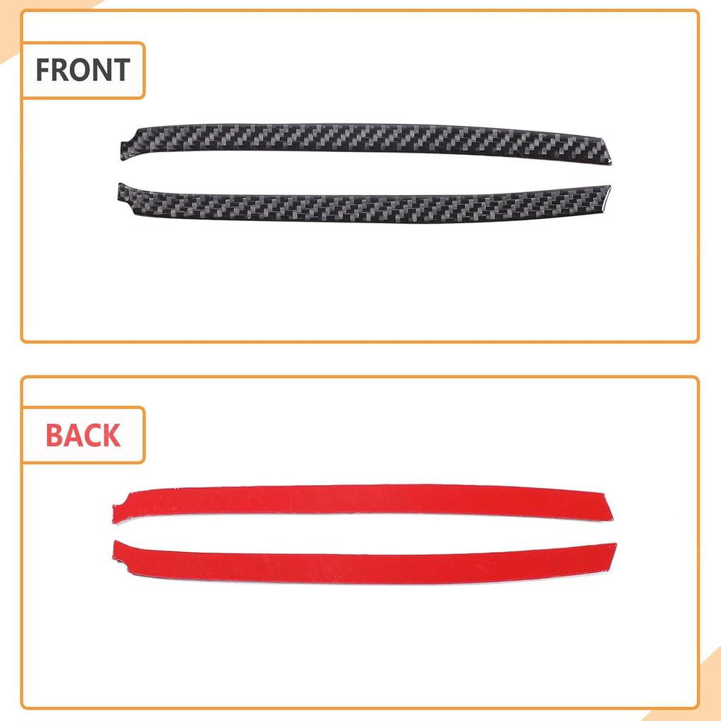 Aunginsy Center Console Side Gear Shift Panel Strips Trim Compatible with Nisan Frontier 2022 2023 2024 Carbon Fiber Central Control Gear Box Side