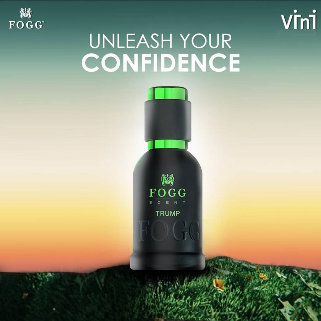 FOGG Trump Perfume Scent Long Lasting Eau de Parfum  Pack of 2 For Men 100ml Fresh Fragrance Day Night Wear Confidence
