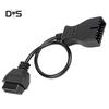 DYS Auto Shop 12 Pin auf 16 Pin OBD2 Diagnosekonverter Adapterkabel Leitungsanschluss für GM