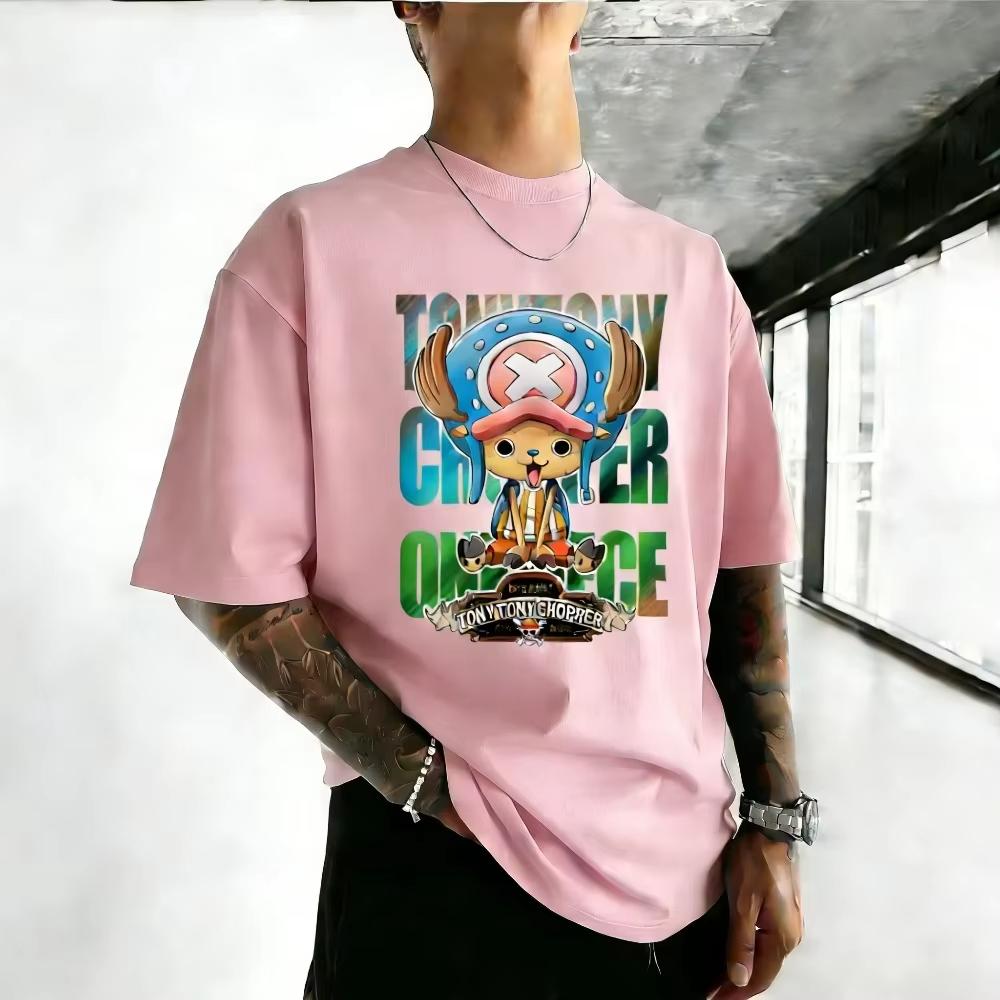 ONE PIECE Anime Tony Tony Chopper Printed Tshirt Mens and Womens Tshirt Mens Top Sports Tshirt Mens Tshirt Summer 2026