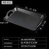 Lijia Rectangular Non-slip Plastic Serving Tray