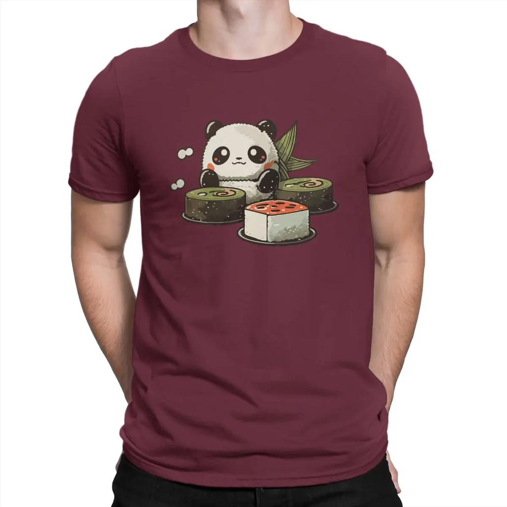Sushi Panda Special TShirt Kawaii Anime Panda Casual T Shirt Summer T-shirt For Adult