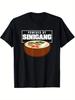Powered by Sinigang Soup Graphic T-Shirt - Funny Filipino Food Design, 100% Cotton Casual Round Neck