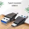 USB 3.0 Male To USB C Male Adapter for Fast Speed Data Transfer and Charging for Various Type C Devices