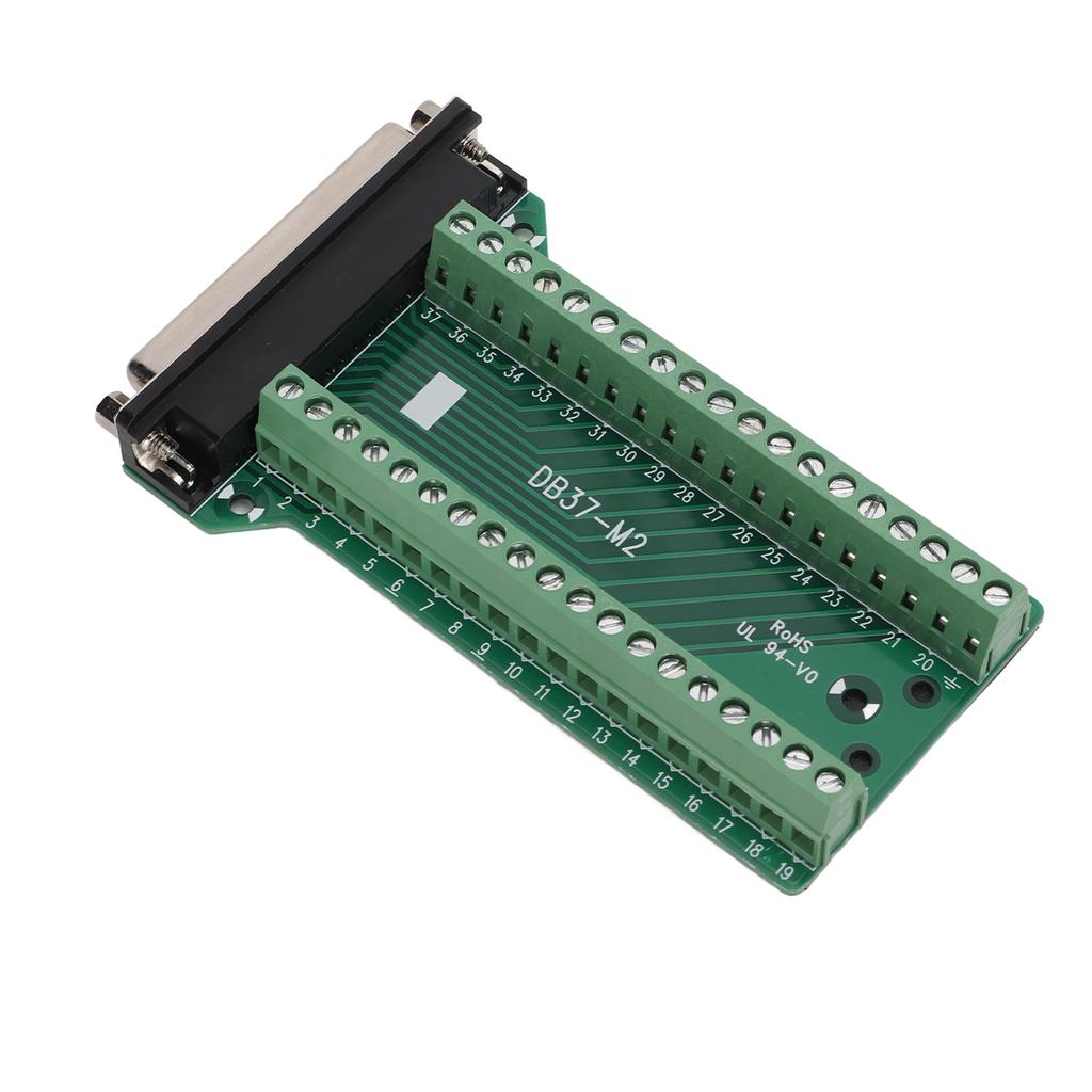 DB37 Breakout Connector Terminal Board Straight PCB Insulated Anti Interference AC300VDB37‑M2 Female