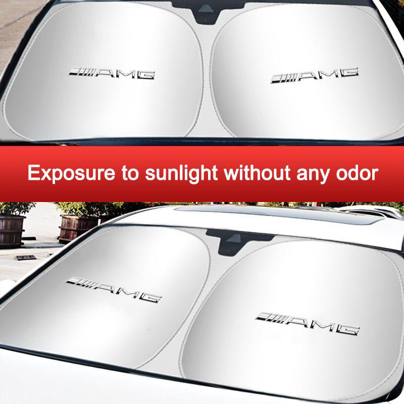 MEA4 Sun Shade Visor UV Car Windshield Protection Shield For Mercedes Benz AMG A B C E S ML GLK GLE GLS GLC SLK W203 W206 W220 W205