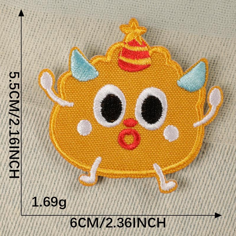 Self-Adhesive Cartoon Animal Patch for Shoes, Hats, Bags, and Clothing
