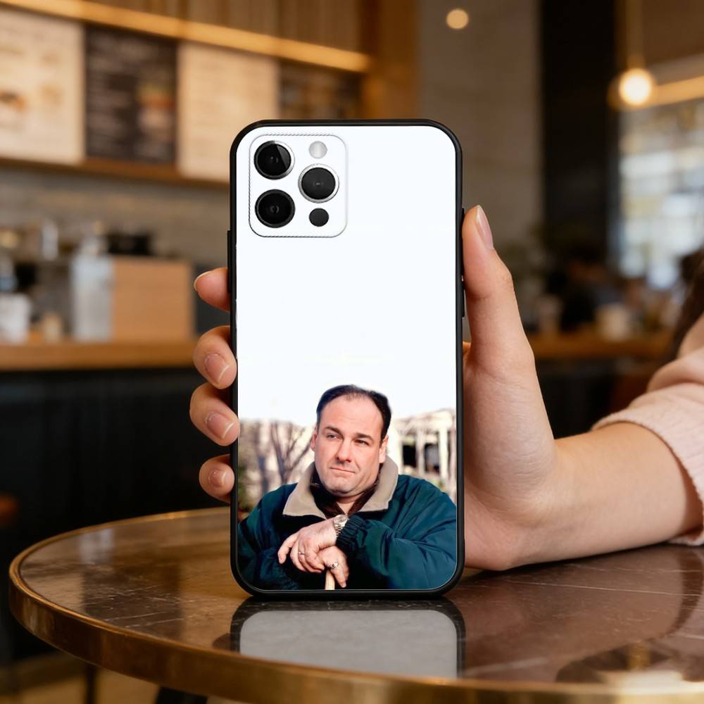 

The S-Sopranos TV T-Tony Soprano Phone Case For iPhone 17,16,15,14,13,12,11 Plus,Pro Max,Soft Silicone Black Cover iPhone14Plus
