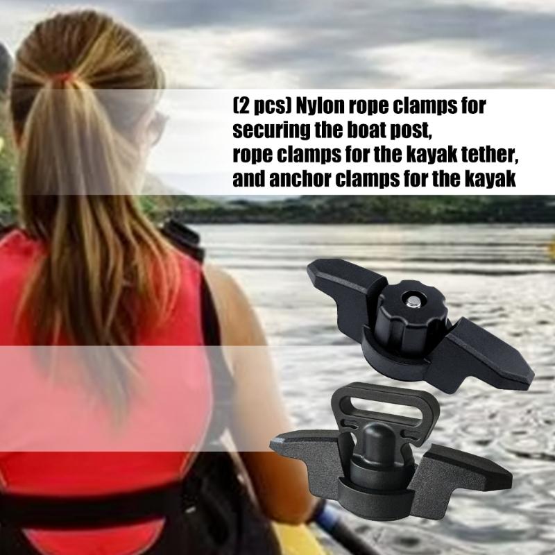 Heavy Type Nylons Rope Cleats For Boats Kayaks Anchors Secure Antslip Light Weight Waterproofed Fastener