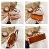 Retro Color Block Women's Shoulder & Crossbody Bag - Light Luxury Small Square Handbag
