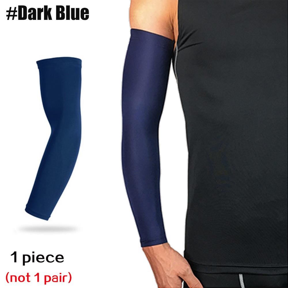 1 Pcs Sports Arm Compression Sleeve Basketball Cycling Arm Warmer Summer Running Uv Protection Volleyball Sunscreen Bands Unisex