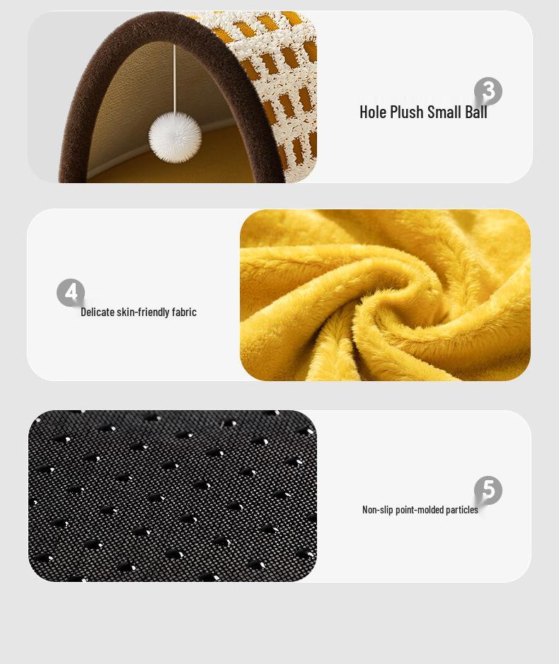 Cozy Cat Tunnel Bed: Warm, Secure Hideaway for All Seasons.