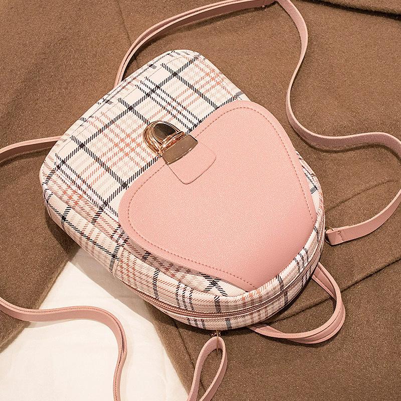 Plaid Backpack for Women, Lightweight Casual Daypack with Adjustable Detachable Straps, Portable Travel School Work Backpack