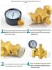 Water Pipe Pressure Reducing Valve for Home Heaters - PPR20/25/32, 4-Point PE Fitting