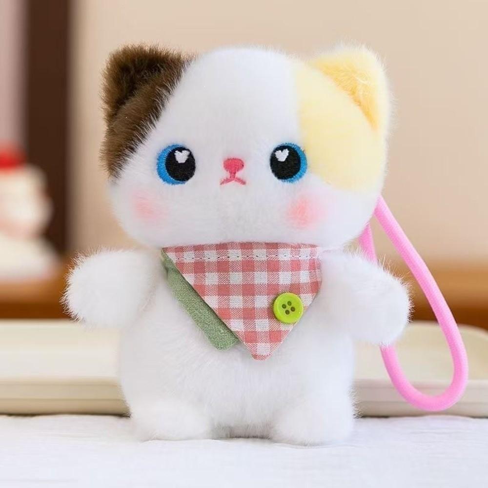 Dressed Cartoon Stuffed Doll Fluffy Plush Hanging Doll Amusing Plush Keychain Bag Ornament