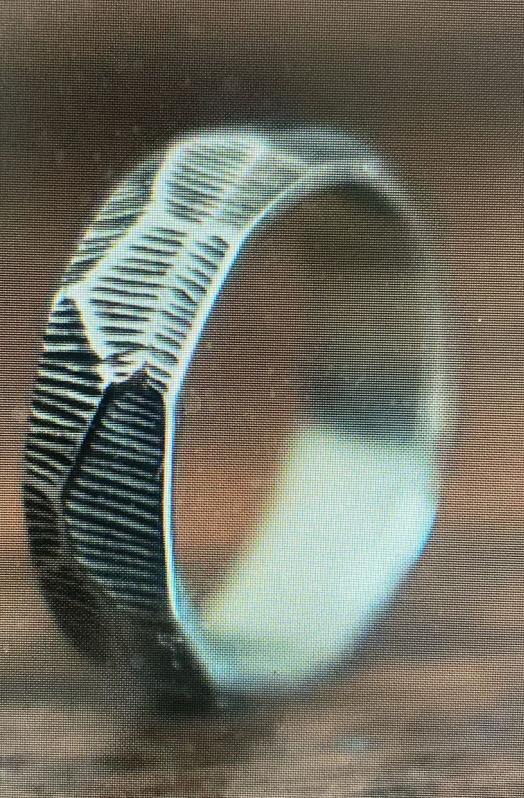 New Viking Style Vertical Stripe Texture Unisex Ring
