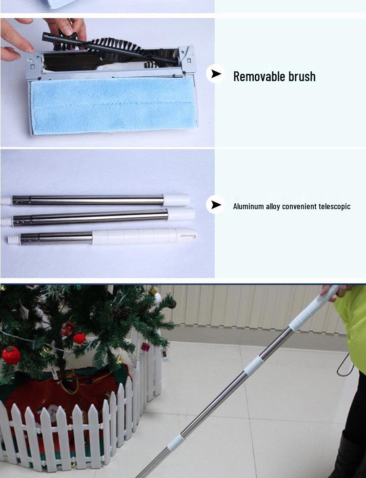 2-in-1 Electric Mop & Sweeper, Hands-Free Washing & Charging Set