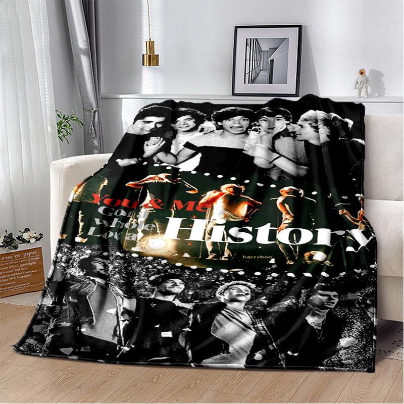 

HD One D-Direction Singer Soft Plush Blanket,Flannel Throw Blanket for Living Room Bedroom Bed Sofa Cover Picnic Gift 75x90cm