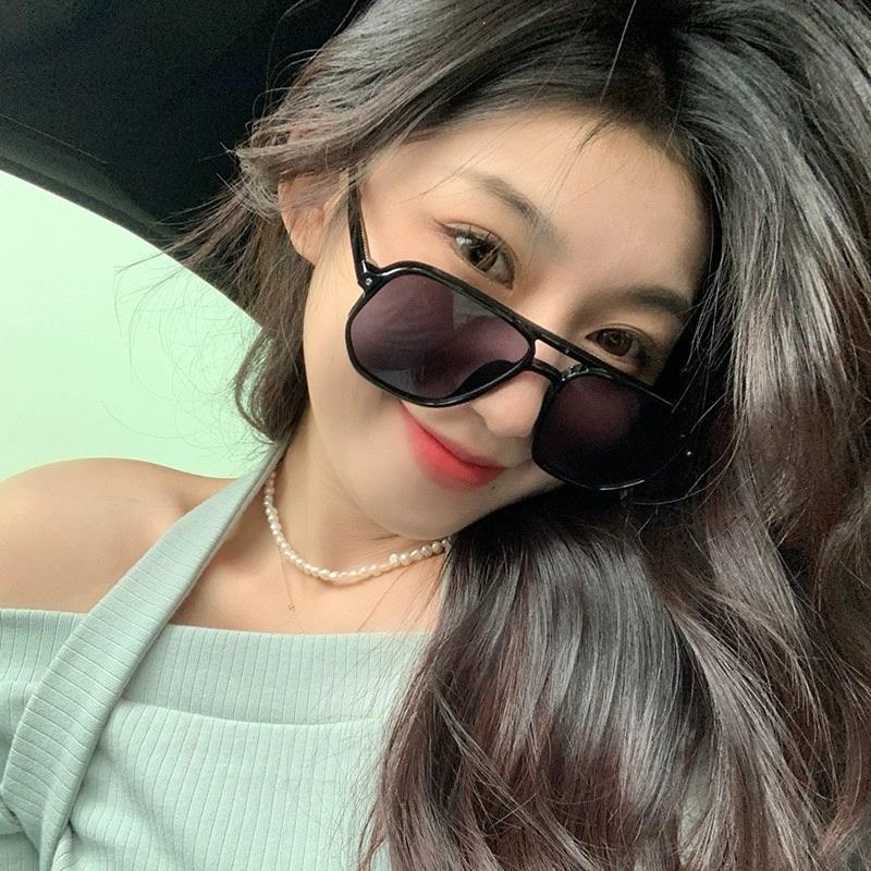 Double Bridges Oversize Women Sunglasses Vintage UV400 Sport Shades for Driving Cycling Fashion Eyewear