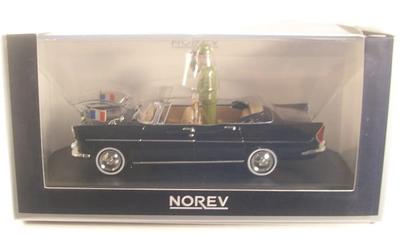 Norev Simca V8 Chambord Presidential Car 60 with Figure Scale Model 574032 1/43