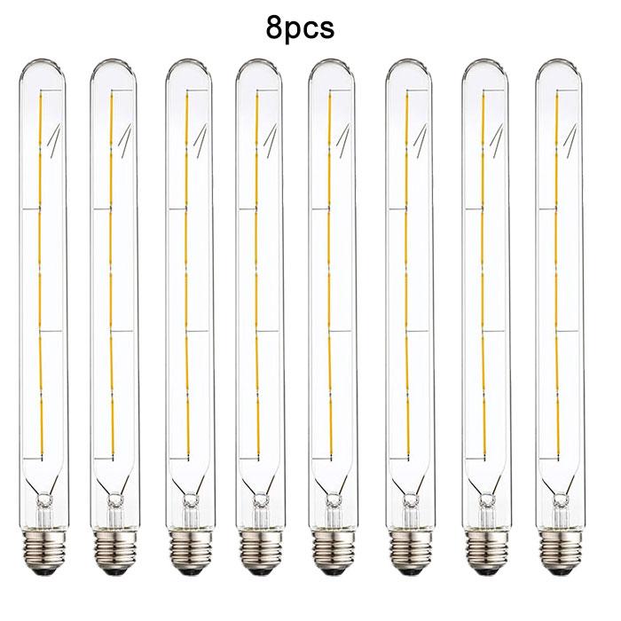 Vintage 4000K 110V 220V 6W T300 LED Filament Bulb 2700K 6000K Long Tubular 120V 240V T30 E26 E27 30cm 300mm Edison Tube Bulb