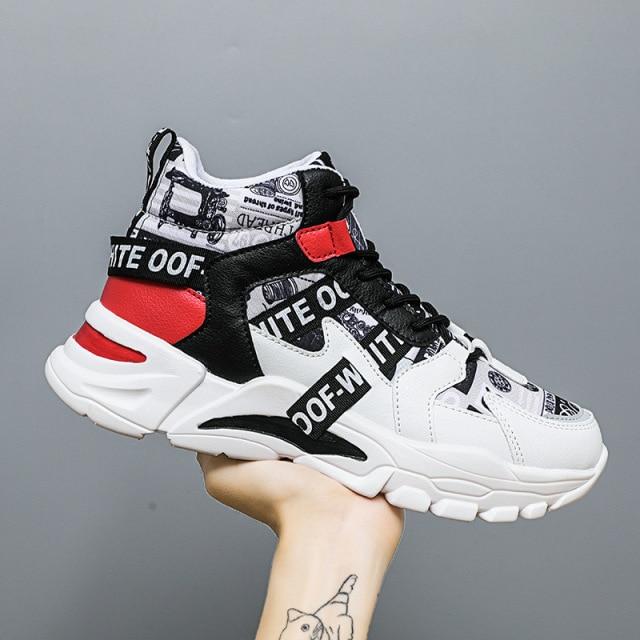 Men High Top Men's Shoes Sneakers Casual Shoes Dad Shoes