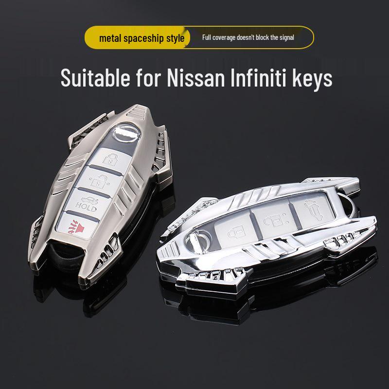 Infiniti Key Case for Q50L, Q70L, Old Models, QX50, QX60, Q60 - Button Car Key Bag