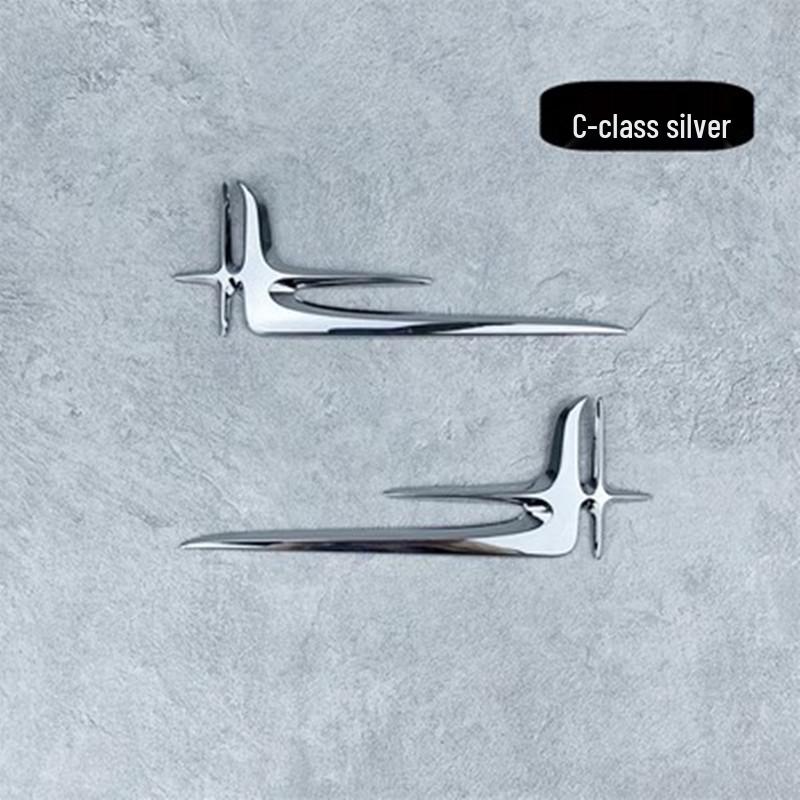 Compatible Mercedes-Benz C-Class Long Wheelbase Rear Fender Emblem Sticker C260L/C180L/C200L