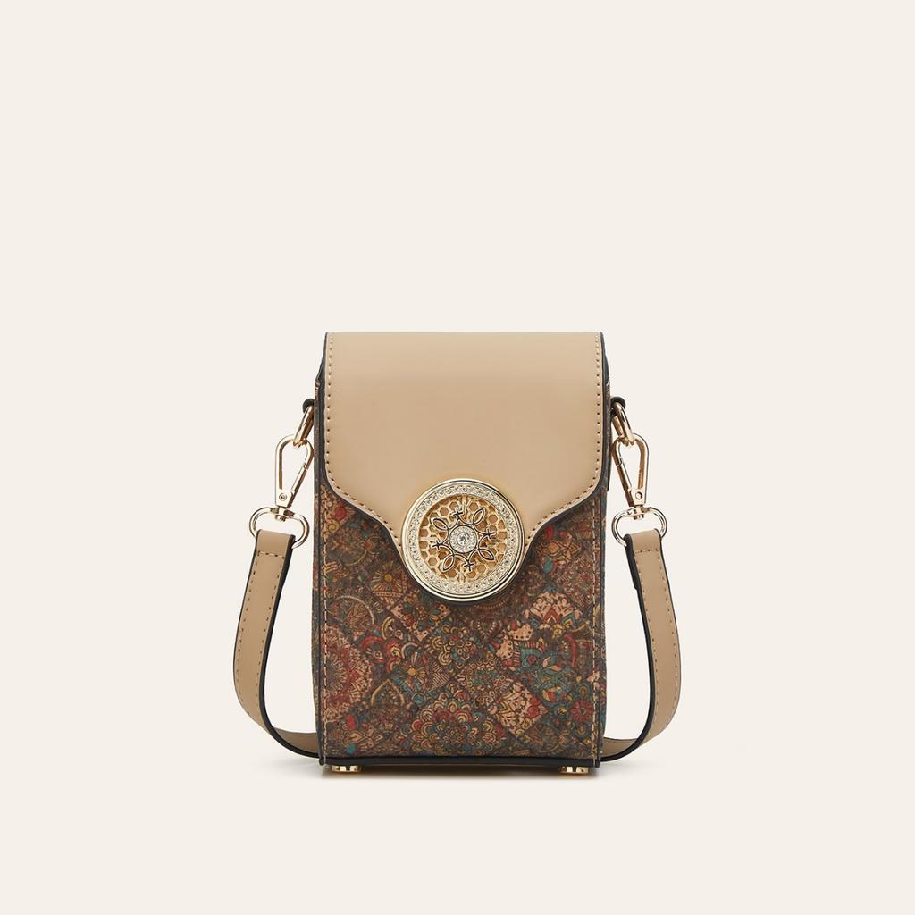 New ethnic style cork bark mobile phone bag shoulder messenger bag time running bag