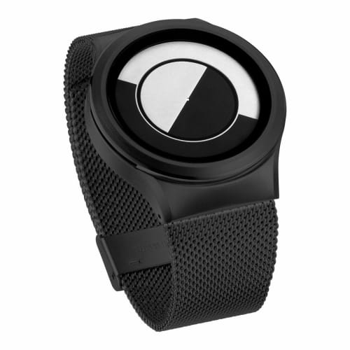 ZERO ZEROO Quarter Moon Quartz Design Watch for Men and Women, W08031B03SM03, Authentic