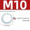 Carbon Steel Zinc-Plated Lock Washer with Inner and Outer Teeth