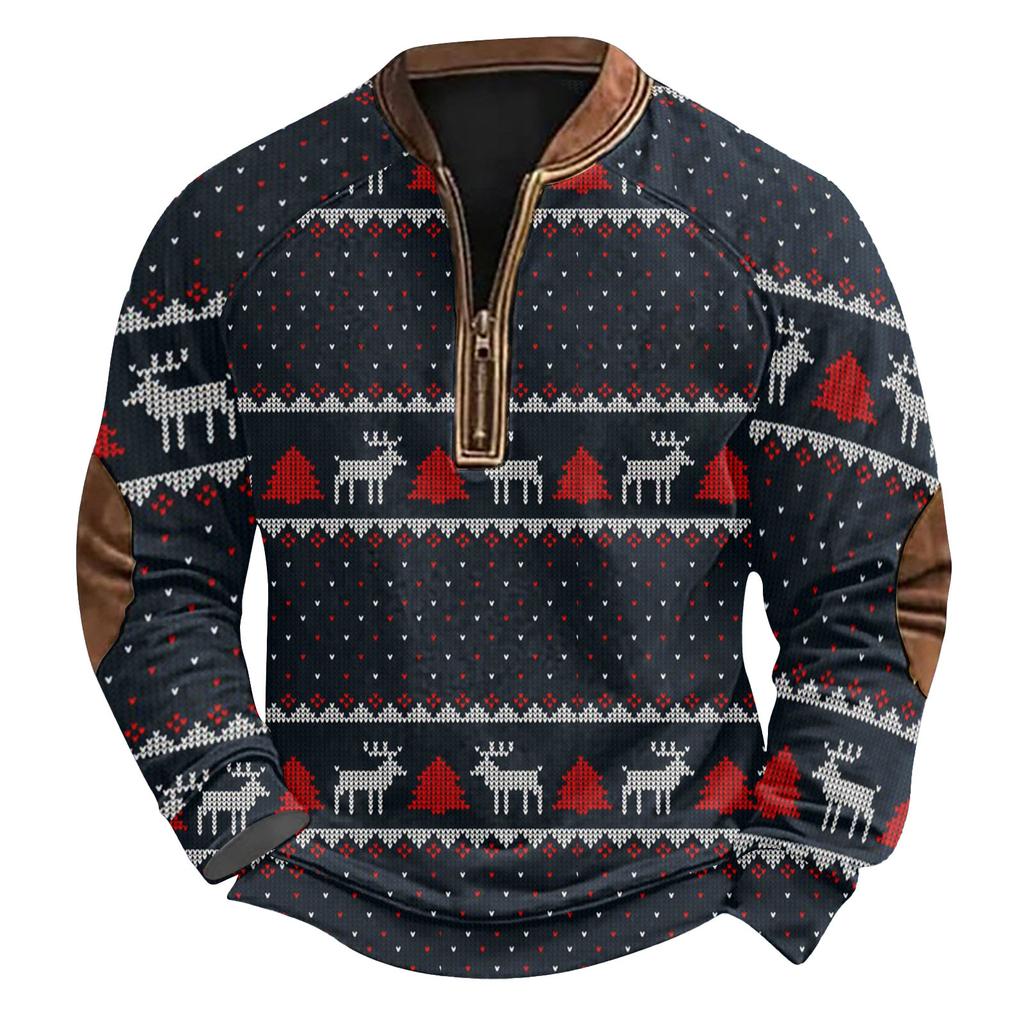 Men's Winter  Buckle Sweatshirt Men's Printed Men's Sweatshirt