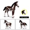 Oenux Grassland Wild Steed Farm Animal Small Horse Model Action Figures PVC Home Decoration Figurines Collection Toy Kid Gift