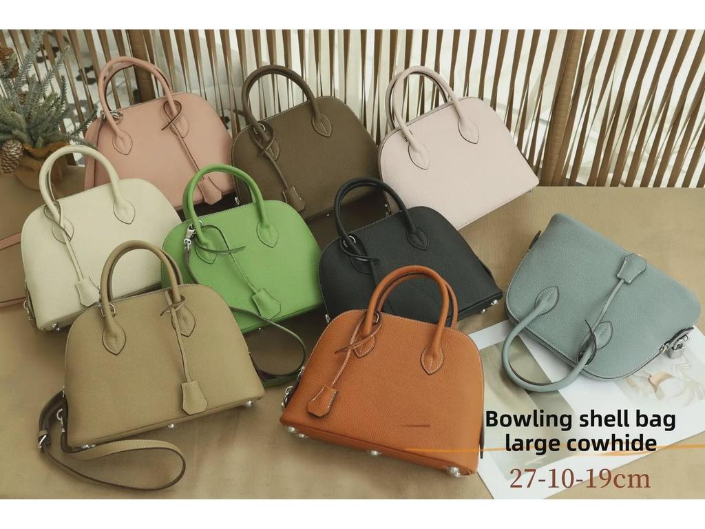 Rindsleder Damen Shell Handtasche: Vielseitige einzelne Schulter- und Kuriertasche