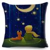 Little Prince Pillow Case Decor Cartoon France Anime Print Cushion Cover for Sofa Home Children Room Linen Throw Pillowcase